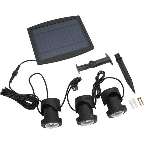 Lampe solaire jardin LED RGB étanche IP68 haute luminosité, éclairage extérieur paysager, anti-poussière, usage large, pack multiple. (1/5)
