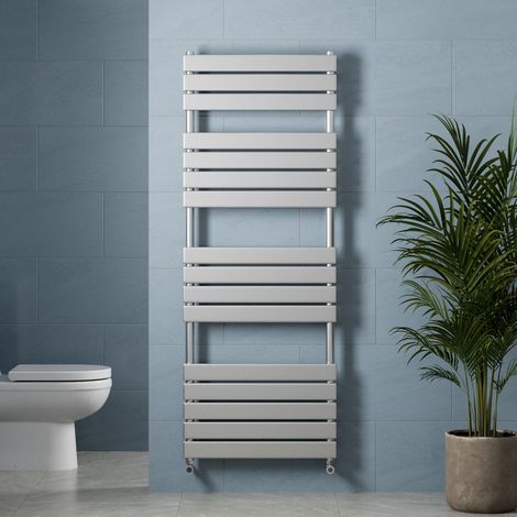 Chrome Flat Panel Heated Towel Rail Bathroom Radiator 1600 x 600mm (1/5)