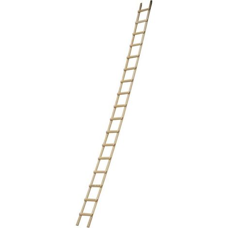 I. Dachleiter aus Holz 6;00m - Sprossenabstand 33cm; mit hoher Qualität; Sprossen aus Tanne (1/2)