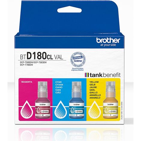 Patrone Brother BTD180CLVAL Farbtintenset (BTD180CLVAL)