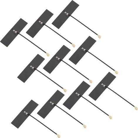 10 antennes internes flexibles de type T FPC 2,4 GHz, stabilité du signal 4 dBi, antenne souple intégrée, IPEX de 1re génération (1/5)