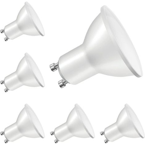 Ampoules LED GU10 Blanc Chaud, Équivalent Halogène 40W, Ampoule Spot LED 5W 400lm, Ampoule Spot LED à Économie d'Énergie, Faisceau Large 120° Ampoules LED g10 pour Plafonniers, Non Dimmable, Lot de 6 (1/5)