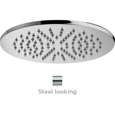 Soffione MASTER Tondo in metallo ø225 Steel looking con snodo 1/2”G ZSOF074ST (1/2)