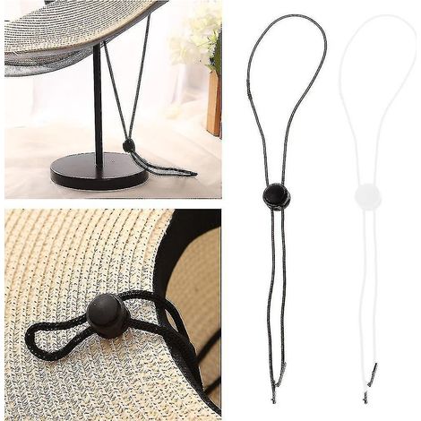 Cordon de chapeau avec pinces, jugulaire réglable et pinces de maintien pour chapeau-100 pièces à lumière blanche et 100 pièces à lumière chaude