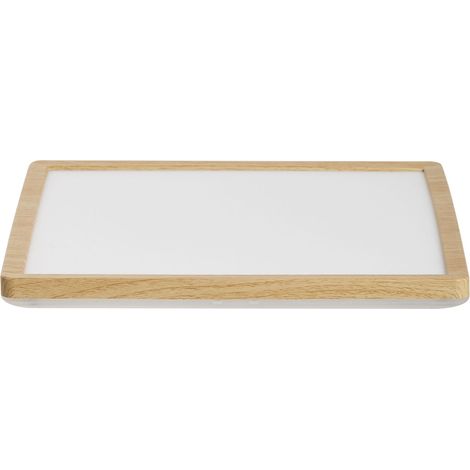 Pannello Luminoso LED Quadrato Plafoniera a Filo Soffitto con Telecomando 30 cm Marrone chiaro Tivora (1/5)