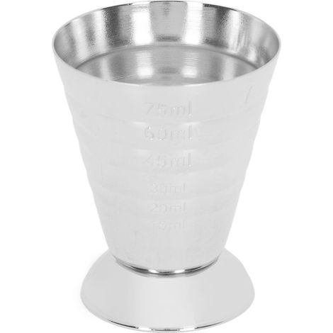 Bar-Jigger aus Edelstahl 304, hohe Präzision mit 3 Skalen, ideal für Cocktails zu Hause oder in Restaurants (1/5)