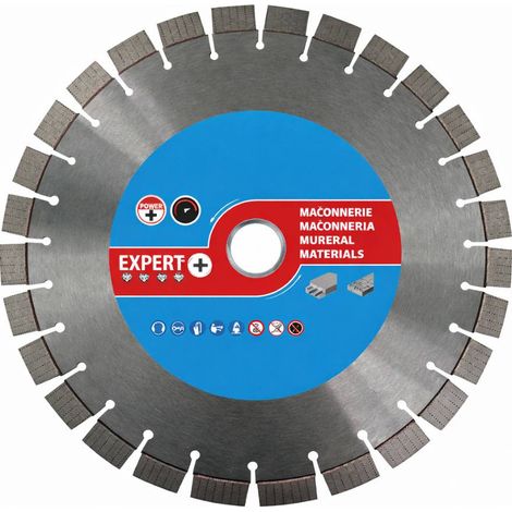 Disque Diamant Segments Turbo D. 230 x Al. 22.23 Ht. 12 x ép. 2.6 mm - Béton, Brique, Pierre, Granit et Acier - Diamwood (1/2)