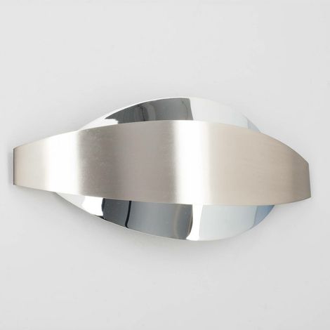 [NEUWERTIG] B-Ware Lindby Wandleuchte Wandlampe Metall Nickel Matt Chrom Lonna Beleuchtung 30 Cm