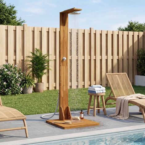 Doccia da esterno 219 cm Naturale vidaXL (1/5)