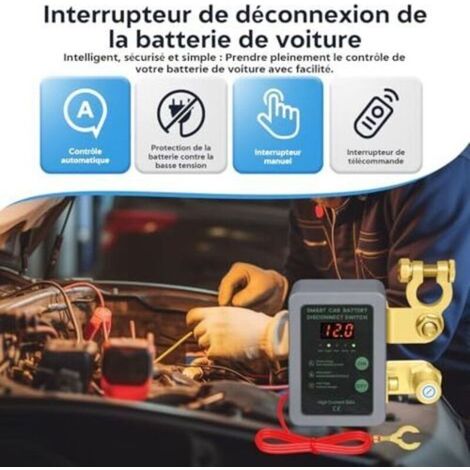 Kabellos ferngesteuerter Batterieschutzschalter, 12-V-Batterietrennschalter, 240-A-Abschaltautomatik mit LED-Anzeige für 12-V-Fahrzeuge wie Pkw, Wohnmobile, ATVs und Wohnmobile. (1/5)