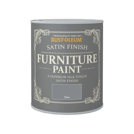 Rust-Oleum Satin Furniture Paint - Slate - 750ML