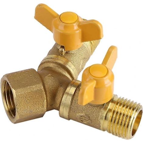 Filiyano-Raccord de tuyau de robinet double en laiton G1/2 pour irrigation de jardin, vanne de remplacement pour robinet double (1/5)