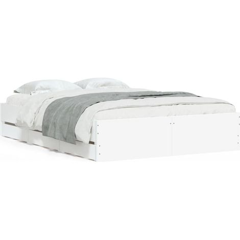 Maison Exclusive - Giroletto con Cassetti Bianco 120x190 cm in Legno Multistrato (1/5)