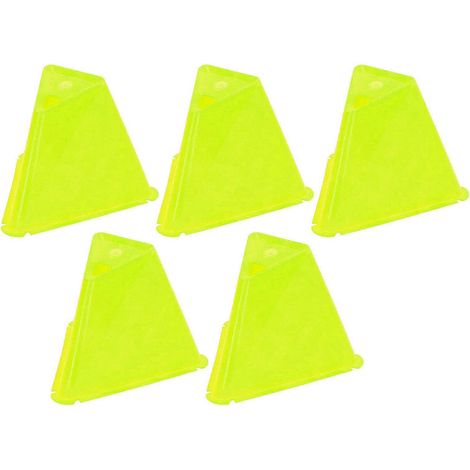 Lot de 5 cônes de signalisation pour l'entraînement au football, résistants et adaptés au roller. (1/5)