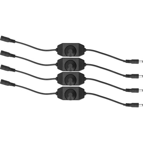 Gradateur De Luminosité LED - 12 V À 24 V CC - Réglage Continu Par Bouton Rotatif - Pour Boîtes Lumineuses Et Éclairages LED Monocircuits - 4 Pièces