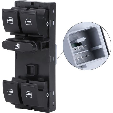 Panneau de commande électrique de lève-vitre 1K4959857B pour Jetta Golf CC Passat Tiguan (1/5)