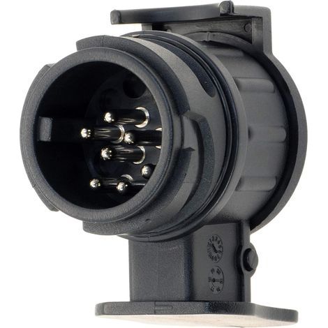 Adaptateur de remorque de 13 Broches vers 7 Broches - Noir - pour Voiture, remorque, attelage, Caravane (1/5)