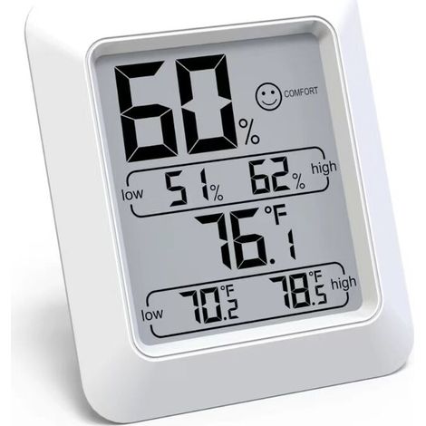 Hygromètre Numérique Intérieur Thermomètre D'ambiance et Indicateur & Moniteur D'humidité et de Température (1/5)