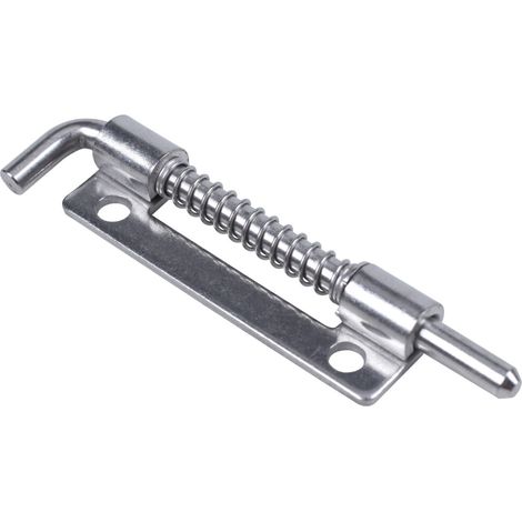 Fermeture ressort verrou métal loquet 3.5" argent (1/5)