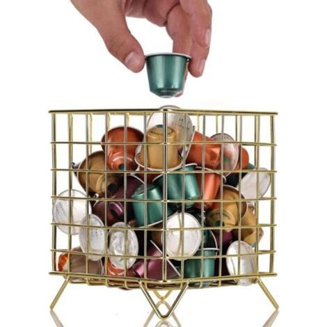 Coffee Capsule Holder (Gold), Vertuo Capsule Storage, Capsule Storage, Perfect Coffee Accessories, Large Capacity (1/5)