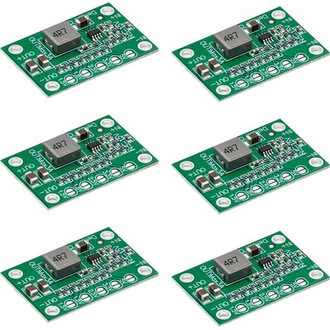 Lot de 6 MP1584EN Ultra Petit DC-DC, Mini 360 Buck Converter Abaisseur de Tension Entrée 5V-15V Sortie Réglable 1.25V 1.5V 1.8V 2.5V 3.3V 5V Module Alimentation 3A Haute Efficacité DIY pour Arduino (1/5)