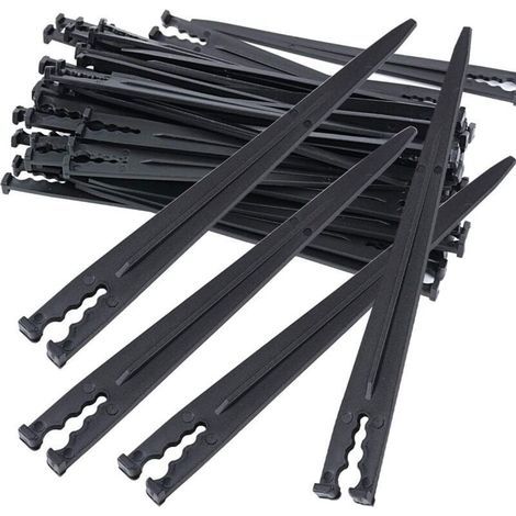 Supports de tuyaux d'arrosage, lot de 50, pour tuyaux d'arrosage de 4/7 ou 3/5 pouces, fixations pour tuyaux d'arrosage (1/3)