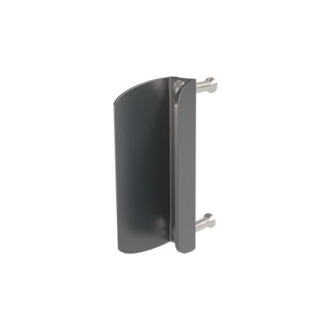 Poignée de tirage, couleur argent, même implantation que la serrure industrielle. – LOCINOX - (1/2)