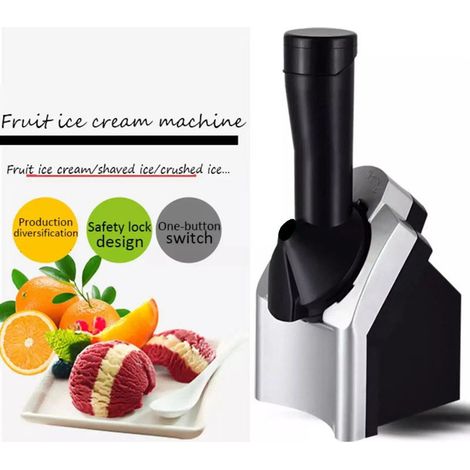 FLITI Deluxe Electric Ice Cream Maker for Ice Cream and Fruit Sorbets – Homemade Ice Cream Machine with Recipe Book, Dishwasher-Safe Parts, Elegant Chrome Design (1/5)
