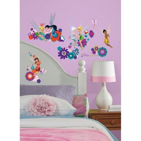 DISNEY FÉES - Stickers repositionnables la Fée Clochette et ses amies, personnages de Disney (1/4)