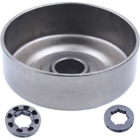 Tambour D'embrayage - Jante De Pignon - .404 - 7T - 8T - Pour Tronçonneuse À Essence - 3 Pièces (1/4)