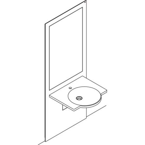 HEWI S50.01.502010 Module lavabo S 50 (1/3)