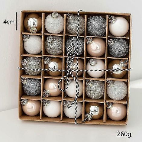 Boule de Noël en verre, décoration de Noël, boule de forme spéciale, petite boule, boule de décoration pour sapin de Noël, accessoires photo pour sapin de Noël, type B, 4 cm (1/5)