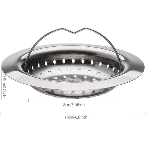 Filtre Évier Acier Inox Ø110cm avec Poignée (1/4)