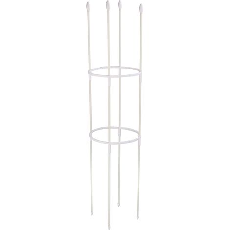 Tuteur à Plantes Flexible avec Fibre de Verre - White - Φ22x160cm - 1 Set de Support (1/5)