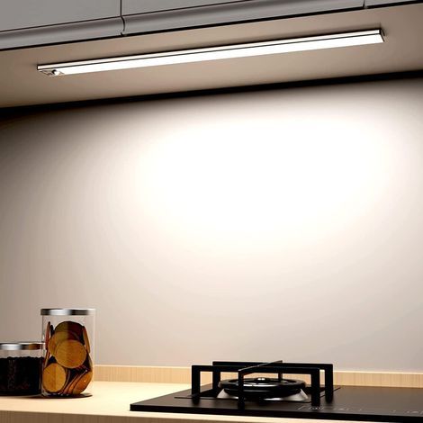 Éclairage pour placard, lampe LED rechargeable pour intérieur, sans fil, à intensité variable avec détecteur de mouvement, idéale pour penderie, placard, escalier, cuisine. (1/5)