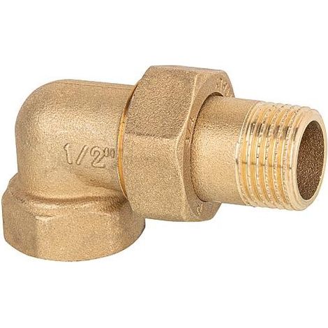 Raccord a vis coude laiton DN15 (1/2") male PN10