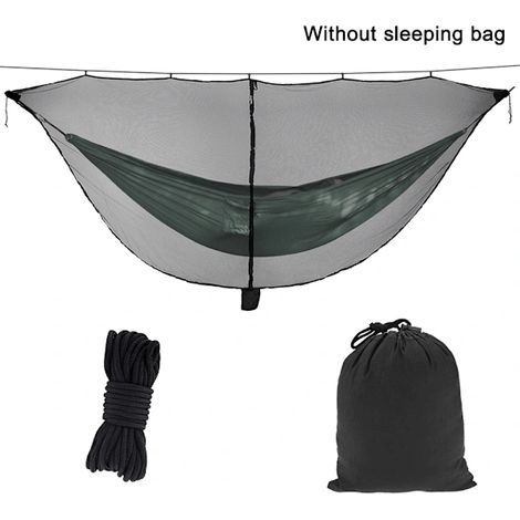 Filiyano-Moustiquaire QD pour hamac, moustiquaire séparée pour hamac de camping, maille polyester pour une protection à 360°, fermeture éclair double (1/4)