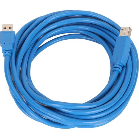 Câble USB
3.0 A vers B mâle-mâle haute vitesse, connecteur carré, accessoires pour imprimantes, 5 mètres