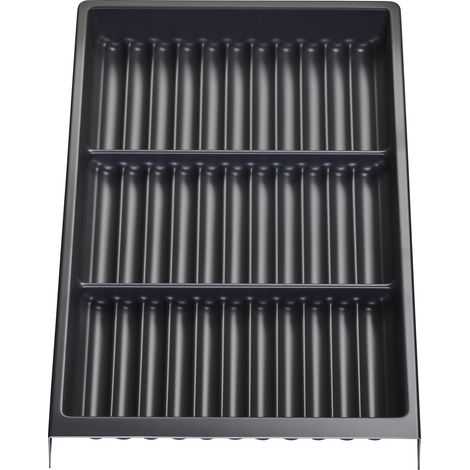 Gewürzgläsereinsatz SEPARADO Individual schiefergrau genarbt (300 x 474 x 51 mm) Schubladeneinsatz ab 40cm Schrankbreite für Gewürzdosen Gläser von SOTECH