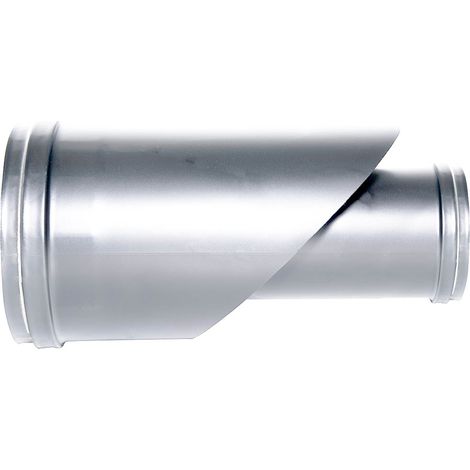 Canna fumaria tubo coassiale Raccordo coassiale  INOX D. 80/130  CE in acciaio 316 per stufa pellet  Made in Italy UNI 1856/2