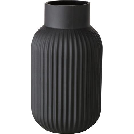 Boltze NORDIKA Vase noir design industriel 22 cm (1/3)