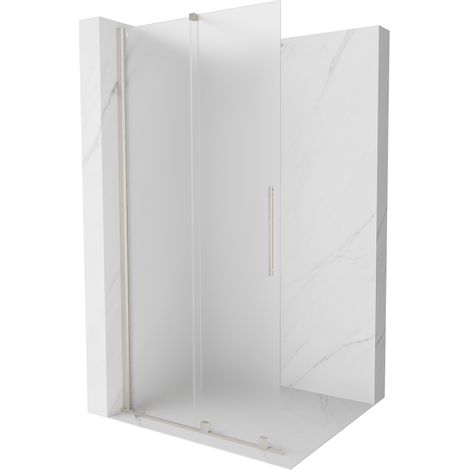 Mexen Velar pannello doccia scorrevole Walk-in 100 x 200 cm, satinato 8 mm, nichel satinato - 871-100-000-33-97 (1/5)
