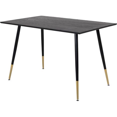 Dipp Esstisch 85x120cm schwarz.