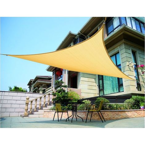 1PZ VELA OMBREGGIANTE TRIANGOLARE Col. Beige mt. 5x5x5