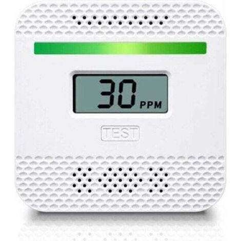 Détecteur de monoxyde de carbone, détecteur de monoxyde de carbone portable avec affichage numérique LCD pour voyage à la maison, alarme de monoxyde de carbone homologuée UL avec capteur électrochimiq (1/4)