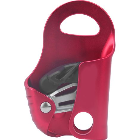 Steigklemme aus 7075 Aluminium für den Außenbereich zum Felsklettern, rutschfest, mit Seilklemme und Griffvorrichtung (rot) (1/5)