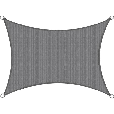 Sonnensegel rechteckig 2x3m SolVision HS9, Anthrazit