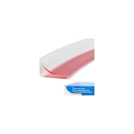Bande de protection de douche translucide, bande pliable de 2 mètres, joint en silicone, bande anti-débordement, adaptée aux baignoires, cuisines et salles de bains (1/5)
