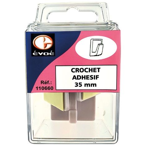 Crochets Adhésifs Carrés - Evoe