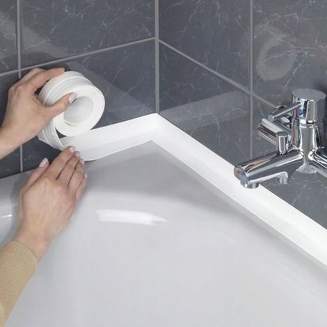 Rouleau de Joints Adhésifs Blanc - Épaisseur 3.8cm - Longueur 3.2m - Facile à appliquer (1/4)